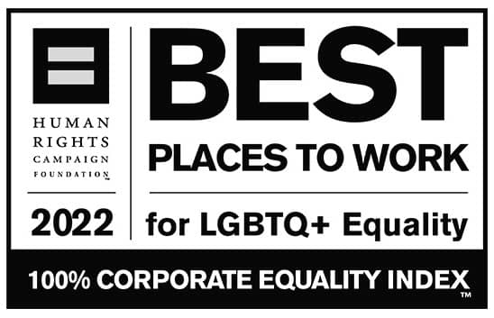 Human Rights Campaign Foundation award, for 2022 - NCR as one of the best places to work from LGBTQ+ Equality standpoint, 100% corporate equality index