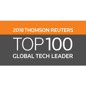 NCR - 2018 thomson reuters top100 Global Tech Leader, logo